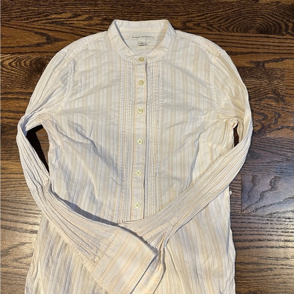 Banana Republic Beige Striped Button-Up Shirt - Picture 2 of 2